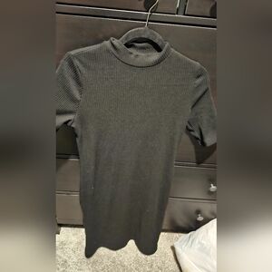 Midi Short Sleeve High Neck Light Sweater Dress- Old Navy